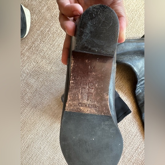 Vintage Cole Haan Black Knee High Leather Boots - Picture 3 of 3